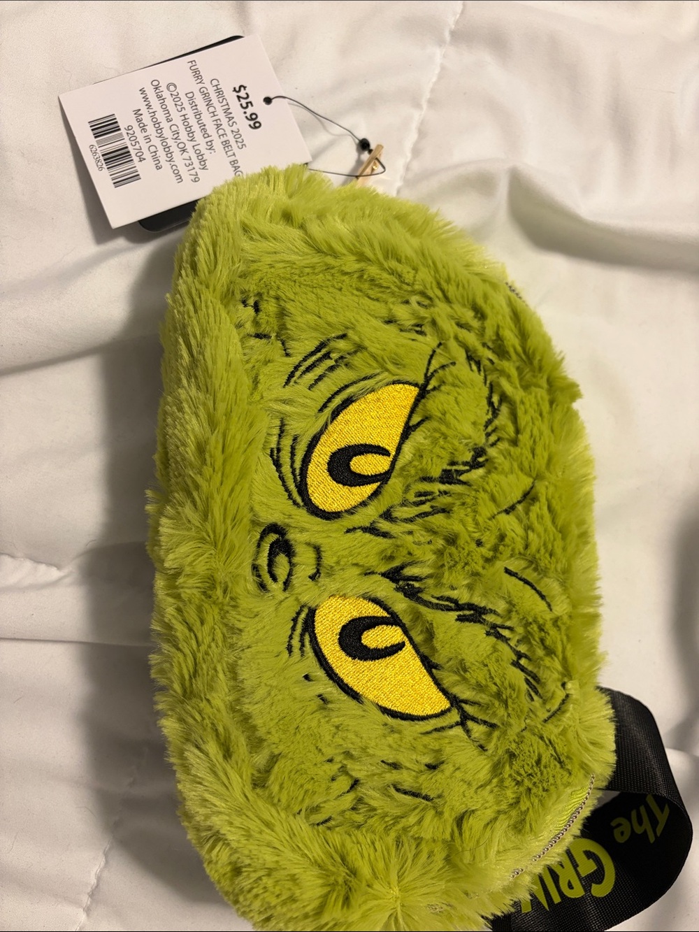 Plush Grinch Cross Body